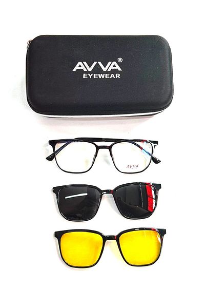 Avva 2125 C5 Polarized & Anti-Far Clip-On Men's Sunglasses