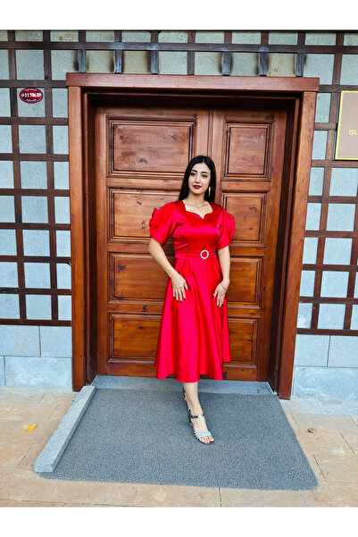 DINA FASHION ✨ Zarif Dantel Detaylı Uzun Abiye Elbise