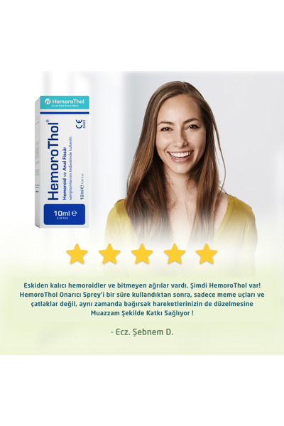 HemoroThol H.emoroid B.asur Onarıcı Bitkisel Sprey 10 ml