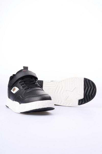 AYAKMOD Pantofi sport negri cu velcro pentru băieți Prax F