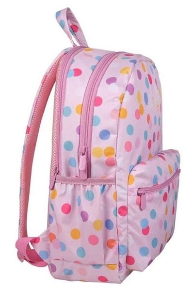 Slazenger Pink Polka Dot Two-Compartment Girl's School and Daily Backpack 24439