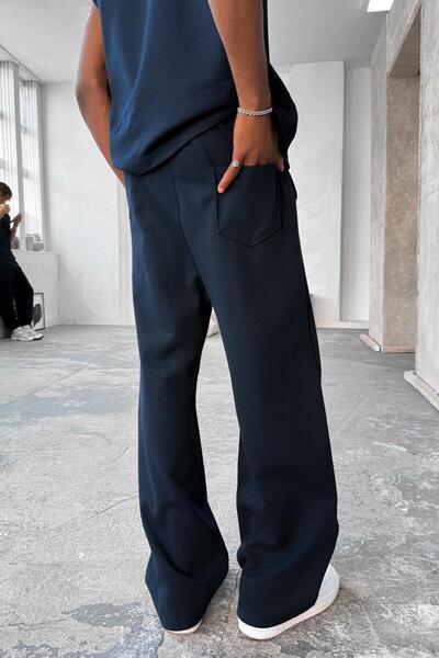 HAFKAGİYİM Μπλε Navy Cozy Premium Φαρδιά Φούτερ