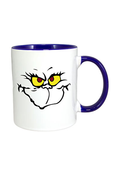 OEM Cana personalizata Grinch Christmas cu maner albastru, INOVATIX®. 330 ml