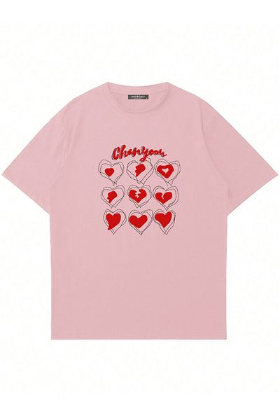 Mad&Calf Μπλουζάκι Unisex Chanyouu με στάμπα με λαιμόκοψη