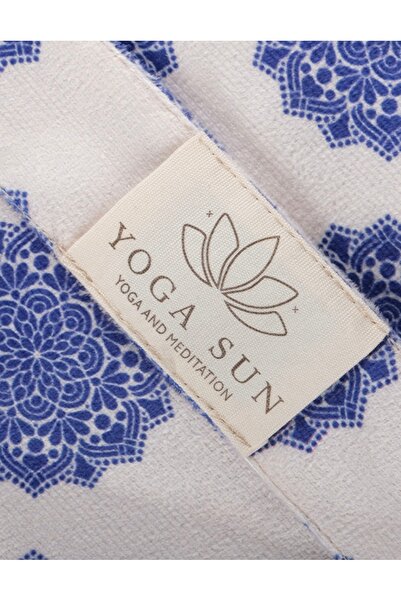SUN YOGA PİLATES SPOR EKİPMANLARI SUNYOGA Zafu Циліндрична подушка для йоги з мандалою, синього кольору