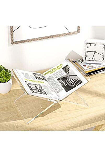 Generic Acrylic Book Holder, Clear Stand For Cookbooks, Textbooks, Magazines, And Bibles