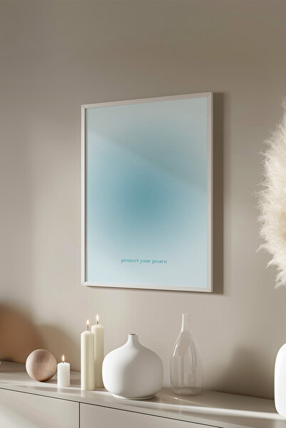 Basquiart Poster cu ramă albă din seria Aura, numărul picturii: 180