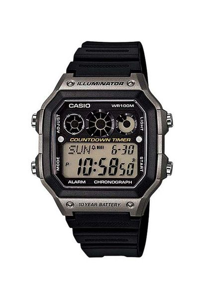 Casio Men's Youth Series Water Resistant Digital Watch AE-1300WH-8A - 45 mm - Black