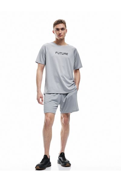 Koton Bedruckte Sportshorts mit Schnürung an der Taille und Taschendetail
