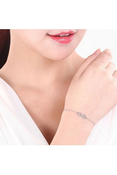 delis Bratara Argint 925, Jw1023, Model Infinit, Placata Cu Rodiu