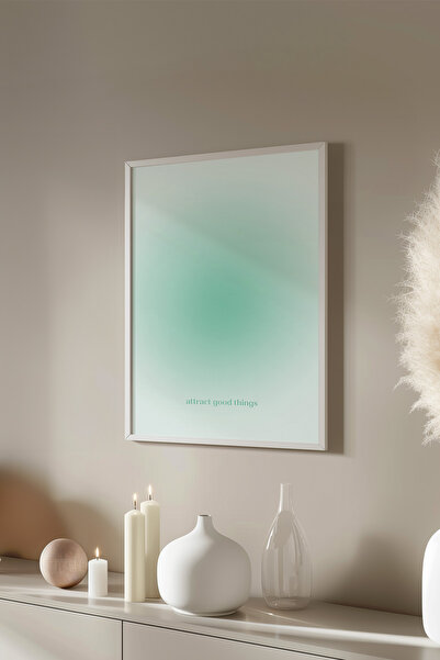 Basquiart Poster cu ramă albă din seria Aura, Nr. tablou: 177