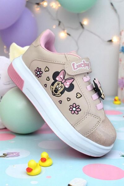 Lucky Kids 777 Mickey Emblem Comfortable Lightweight Daily Girls Sports Shoes