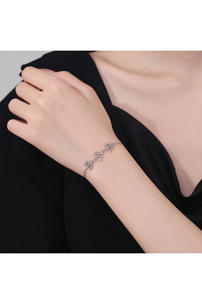 delis Bratara Argint 925, Jw1214, Model Copacei, Placata Cu Rodiu