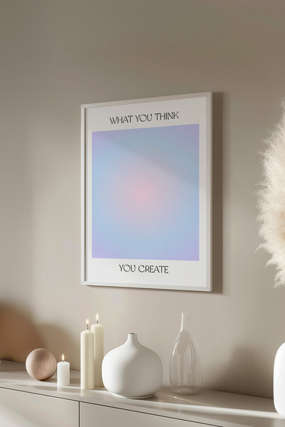 Basquiart Poster cu ramă albă din seria Aura, Tablou nr:17