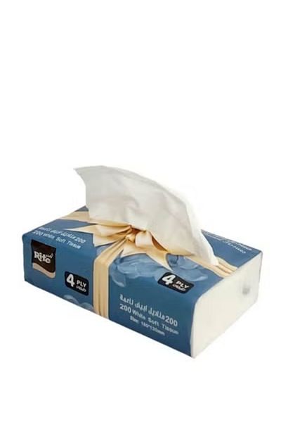 RITE Rite Tissues 6 boxes, 1200 ostrich tissues, made from the finest wood fibers, consisting of 4 layers, durable