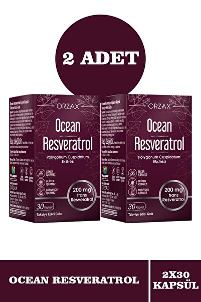 Ocean Resveratrol 200 mg 30 Kapsül 2 Adet