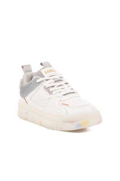 GAMELU Tenis alb cu spumă cu memorie unisex Frey G