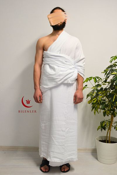 Bilenler Προσαρμοσμένο Luxury Hajj και Umrah Muslin Ihram
