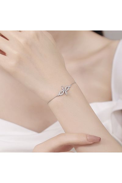 delis Bratara Argint 925, Jw1229, Model Infinit, Placata Cu Rodiu