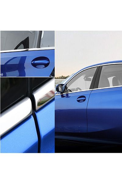 Avex Rolă de folie cromată pentru atașarea ornamentelor sau ornamentelor auto, 150 x 3 cm