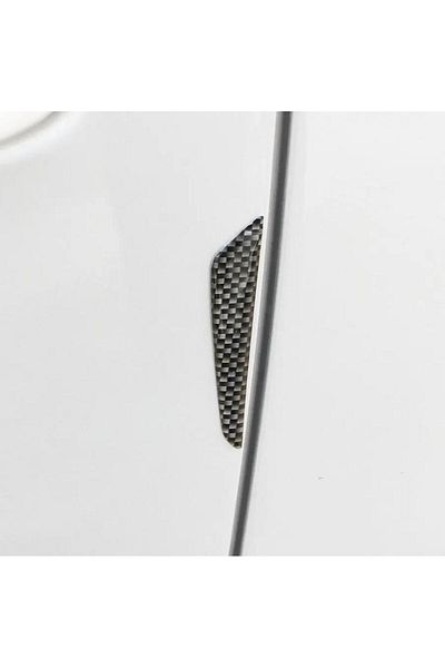 Avex Set 8 elemente de protectie usi "Imitation Carbon", flexibile, autoadezive, culoare Neagra