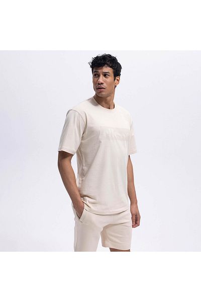Ellesse Ανδρικό T-shirt Crew Neck Ecru Em390