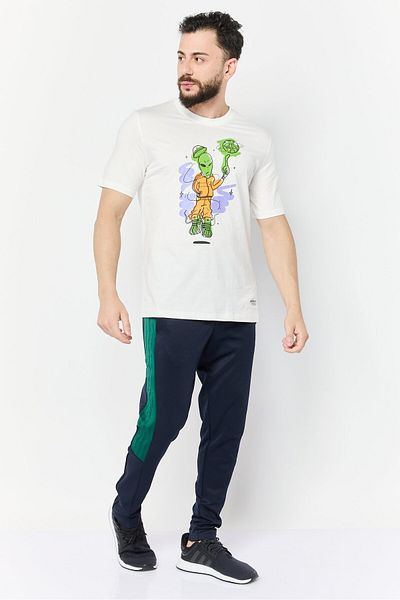 adidas Men Sportswear Fit Short Sleeve Outdoor T-shirts, White