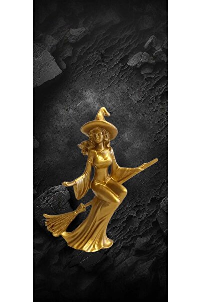 bakan hediyelik Süpürgeli Cadı Biblo