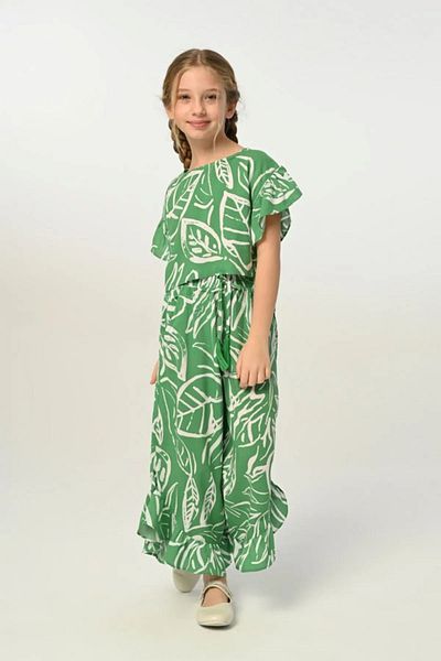 HAUSEkids 3-8 Years Old Marmaris Girl's Trousers Suit - Green