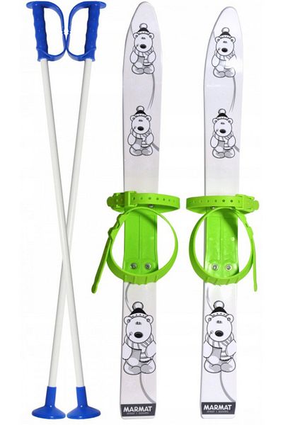 AMMARMATAR Marmat children's plastic skis, 70 cm, white - 6081