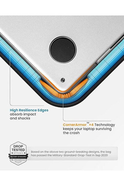 Tomtoc حقيبة Defender-A13 للكمبيوتر المحمول مقاومة للماء لأجهزة MacBook Pro مقاس 16 بوصة M4/M3/M2/M1
