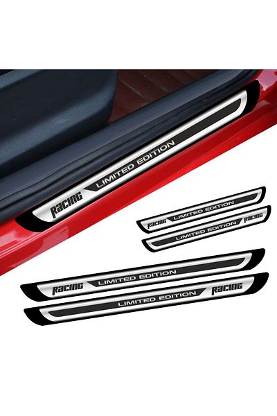 Avex Set de 4 autocolante cromate pentru praguri - Ediție limitată Racing