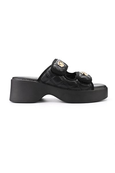 Tmall Women's Casual Slippers, Made Of Eco-leather, Sp112, Black
