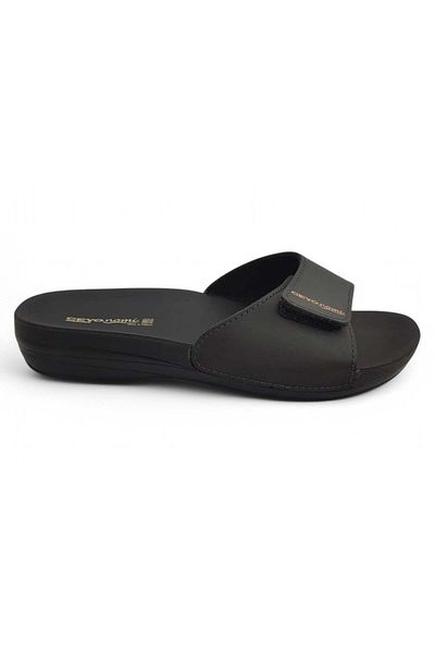Ceyo Marina-12 Anatomical Slippers-Black