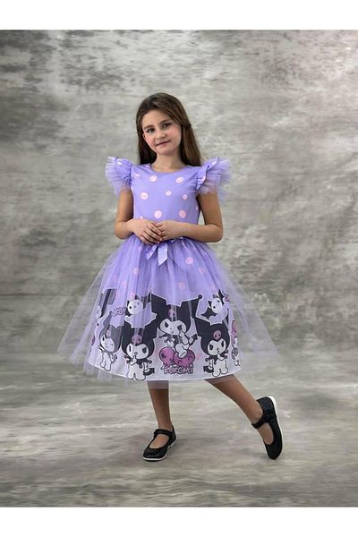 RAPAPA Tulle pentru fete Kuromi și My Melody Tulle cu modele Petrecere pentru fete 2712MO