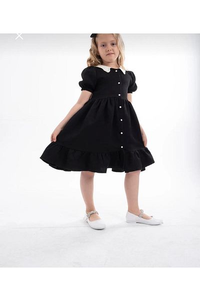 Zelhankids Wednesday Ready Collar Vintage Children's Dress