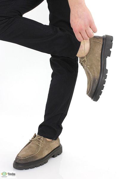 DOCKA Men's Genuine Leather Classic Style Thick Sole Suede Shoes Er5M/Ox320