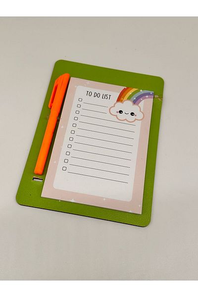 Bymiel Magnetic Note Holder Set Organizer (Magnetic with Pen)