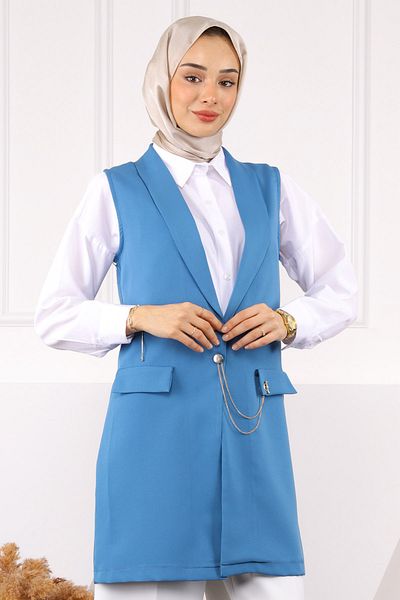 İmajButik Indigo Double Chain Vest