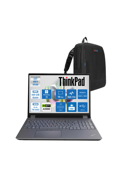 LENOVO Thinkpad P16 13980HX 48GB 4tbssd+4tbssd 2000ADA 16" 165Hz IPS WIN11PRO...
