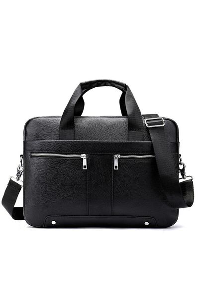 OEM Men's Briefcase, Arthur Gt1302, Genuine Leather, Black