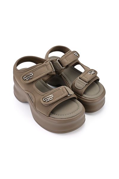 Tmall Sandale de dama,Cu platforma,Din Material Textil,SA65,Verde
