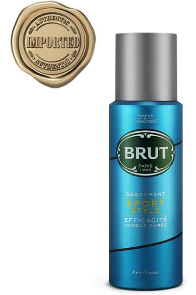 Brut Sport Style Deodorant Body Spray for Men, Citrus, 200 ml