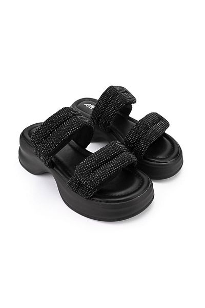 Tmall Women's Casual Slippers, Made Of Eco-leather, Sp110, Black
