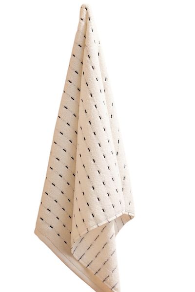 Madame Coco Πετσέτα προσώπου Leroy Yacht Collection Λευκό Navy 50 x 90 cm