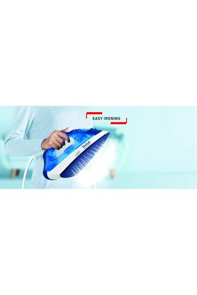 TEFAL Easy Steam Iron, 1200W, 220ml, Blue (FV1941M0)