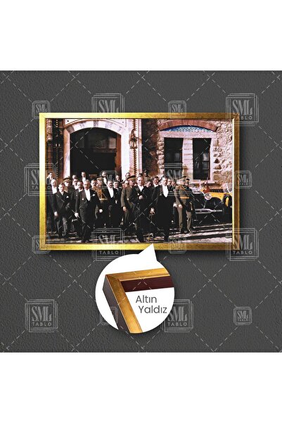 SML TABLO Ankarada İlk Meclis Açılışı Atatürk Ve Millet Vekilleri Çerçeveli Y...