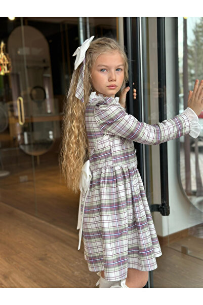 ugurbocegicocukdunyası Παιδικό φόρεμα Παγκόσμιας Πριγκίπισσας Παρθένα Παράνυμφος με κορδόνια 4 τεμαχίων Φόρεμα για κορίτσια Φόρεμα αποφοίτησης για κορίτσια