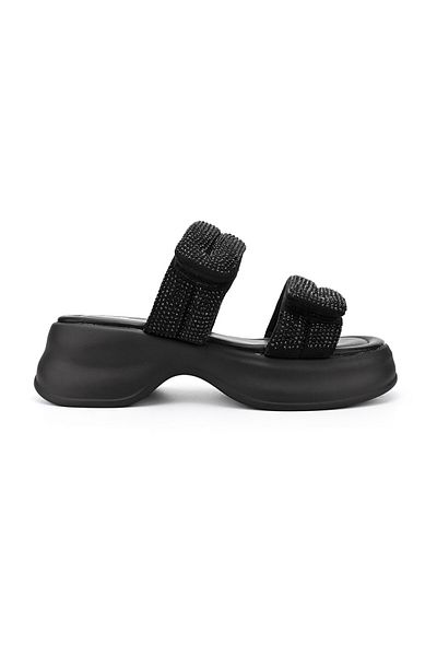Tmall Women's Casual Slippers, Made Of Eco-leather, Sp110, Black