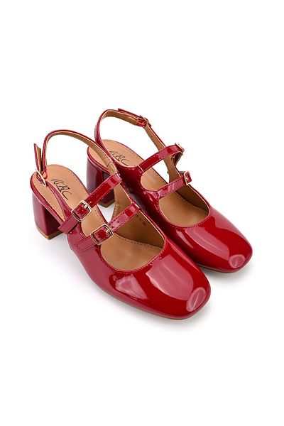 Tmall Women's Casual Shoes, With Thick Heels, Made Of Eco-leather, P1290, Burgundy